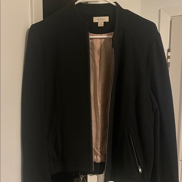 Fossil Women's Black Bomber Jacket - Picture 1 of 4